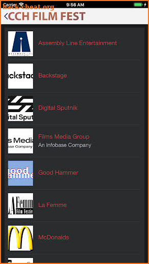CCH Film Fest App screenshot