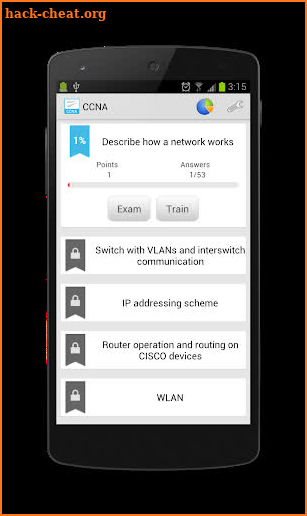 CCNA Quiz screenshot