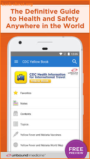 CDC Yellow Book 2018 screenshot