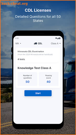 CDL Practice Written Test screenshot