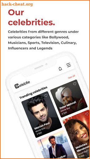 Celebfie - Creating Unforgettable Moments screenshot