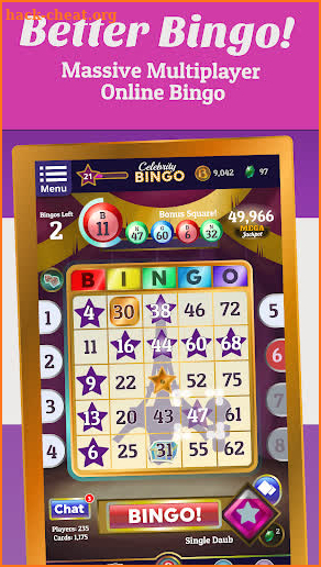 Celebrity Bingo - Free Multiplayer Bingo screenshot