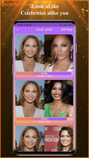 Celebrity look alike. Star by face. Famous Celebs screenshot