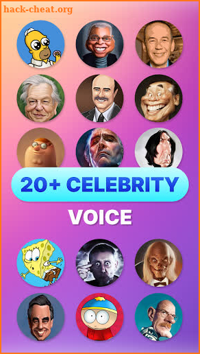 Celebrity voice changer plus: funny voice effects screenshot