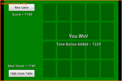 Celerity Solitaire screenshot