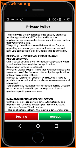 Cell Tracker screenshot