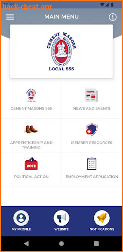 Cement Masons Local 555 screenshot