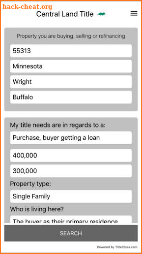 Central Land Title screenshot