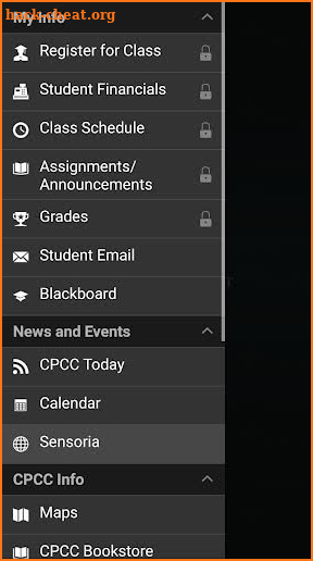 Central Piedmont Comm College screenshot