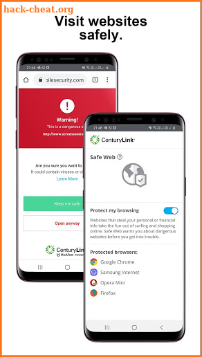 CenturyLink Security by McAfee screenshot