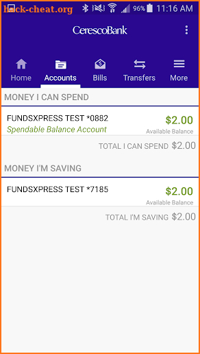 CerescoBank Mobile screenshot