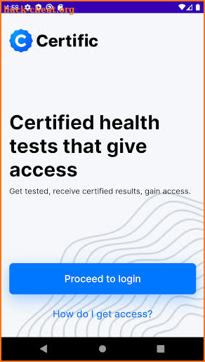 Certific screenshot