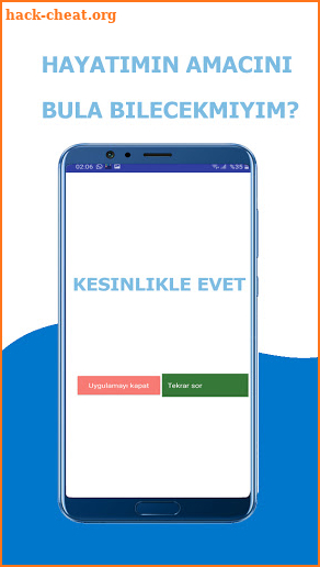 Cevaplar kitabı uygulaması screenshot