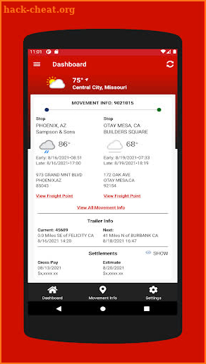 CFI Driver App screenshot