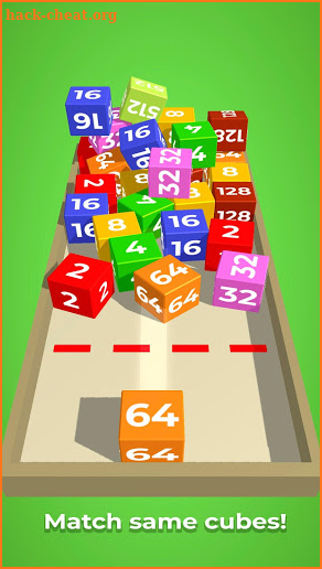 Chain Cube: 2048 3D merge game screenshot