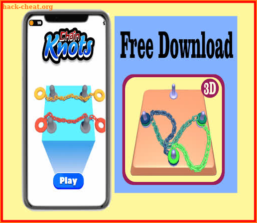 Chain Go Knots 3D screenshot