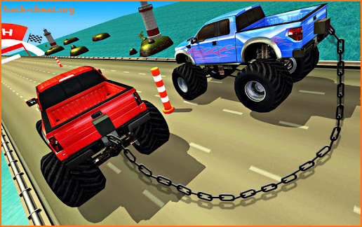 Chained Cars Racing Games Stunt Truck Driver 3D screenshot