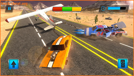 Chained Plane Vs Racing Cars Crash Stunts screenshot