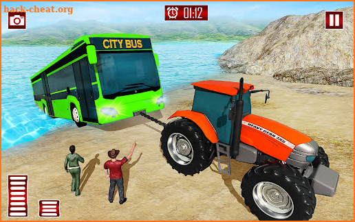 Chained Tractor Towing Bus Rescue Mission screenshot