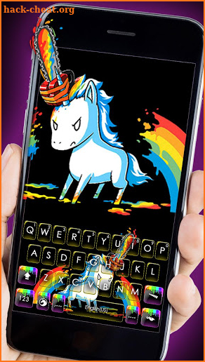 Chainsaw Unicorn Keyboard Theme screenshot