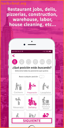 ChambApp: Restaurant and labor jobs in New York screenshot