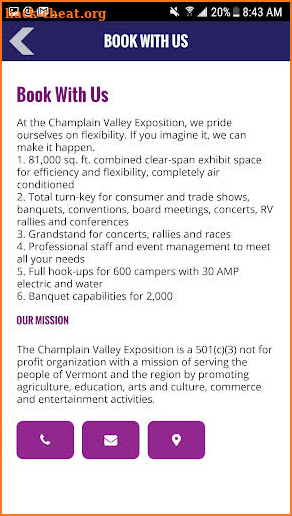 Champlain Valley Expo screenshot