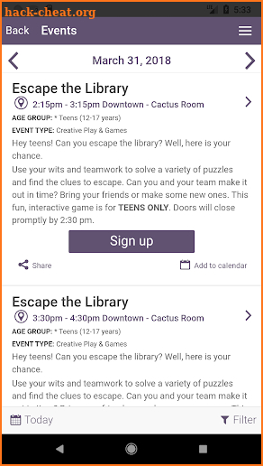 Chandler Public Library screenshot