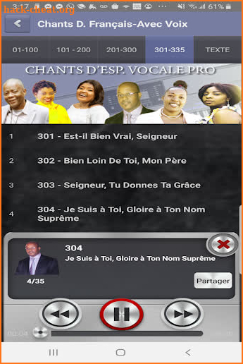 Chants d'Espérance Vocal Pro screenshot