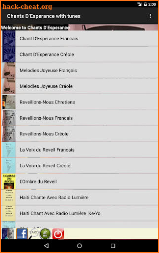 Chants D'Esperance with Tunes screenshot