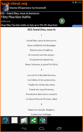 Chants D'Esperance with Tunes screenshot