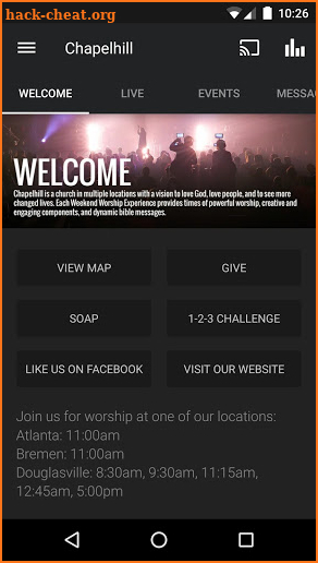 Chapelhill Mobile App screenshot