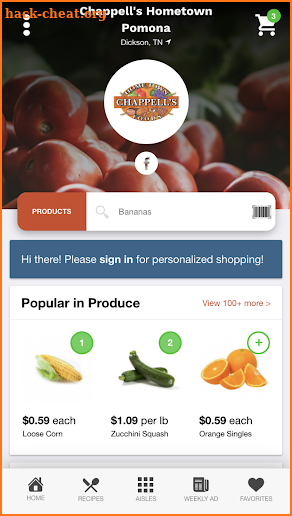 Chappell's Hometown Foods screenshot