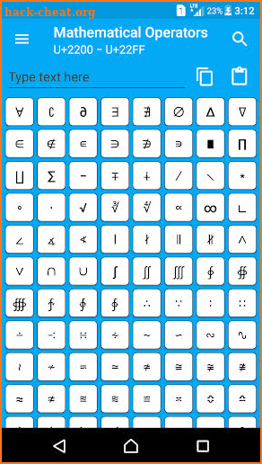 Character Pad - Symbols screenshot