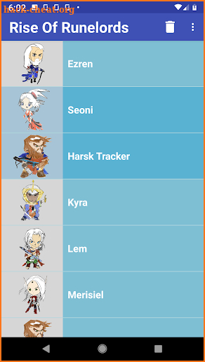 Character Tracking App for Rise of the Runelords. screenshot