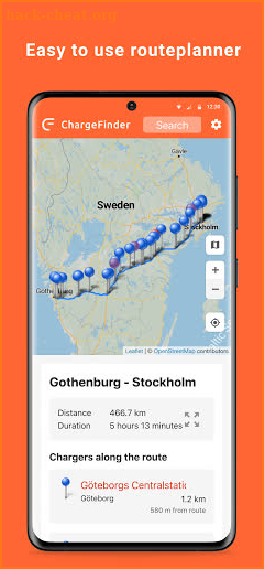 ChargeFinder: Charge map for electric vehicles screenshot