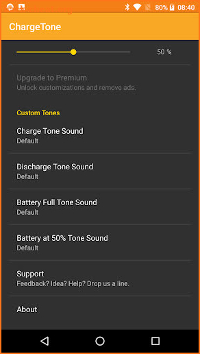 ChargeTone - Battery Notification Sounds screenshot