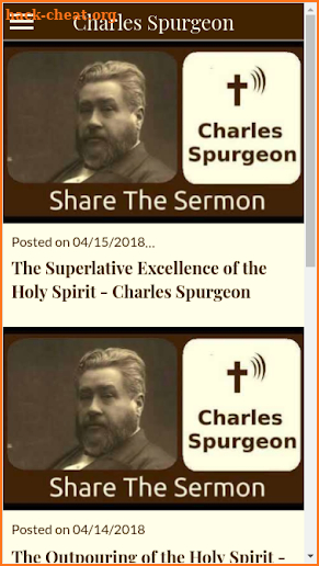 Charles Spurgeon Sermons screenshot