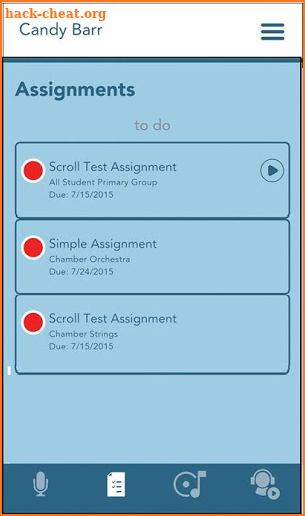 Charms Blue - Student App screenshot