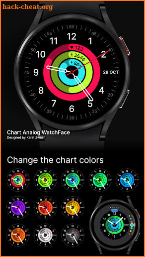 Chart Analog Watch face screenshot