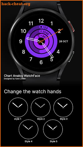 Chart Analog Watch face screenshot