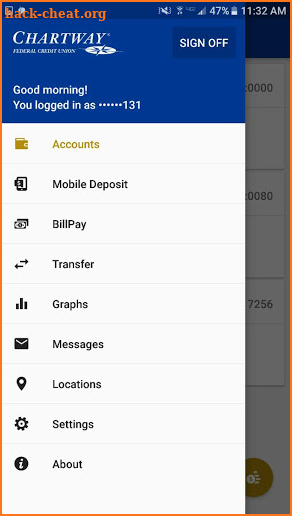 Chartway Mobile Banking screenshot