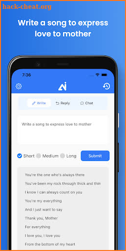 Chat GPT AI Writing Assistant screenshot