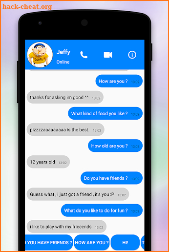 Chat Jeffy Prank screenshot