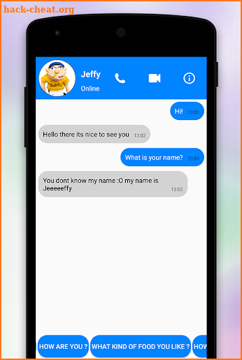 Chat Jeffy Prank screenshot