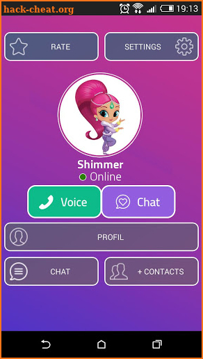 Chat Messenger With Shimmer Shine Princess screenshot