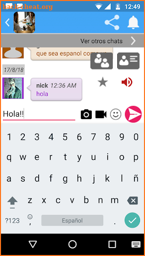 Chat para conocer gente screenshot