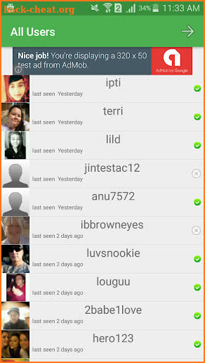 Chat Room And Private Chat screenshot