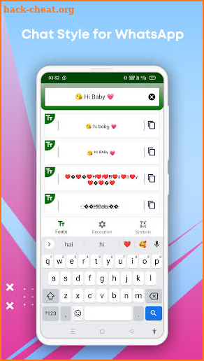 Chat Style for WA :Fonts screenshot