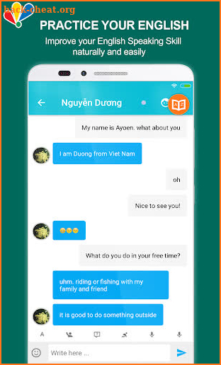 Chat to learn English screenshot