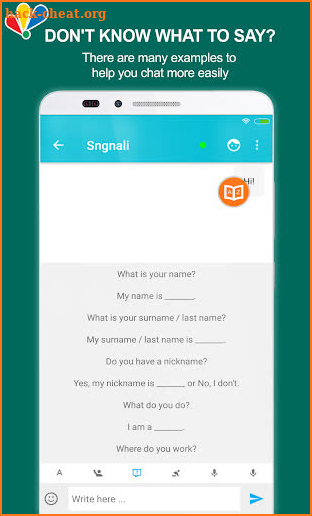 Chat to learn English screenshot